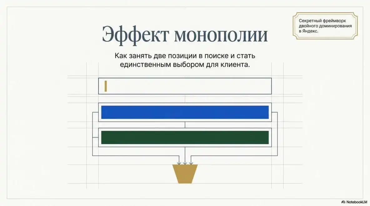 Эффект монополии: как занять сразу две позиции в выдаче поисковика и стать единственным вариантом в голове клиента