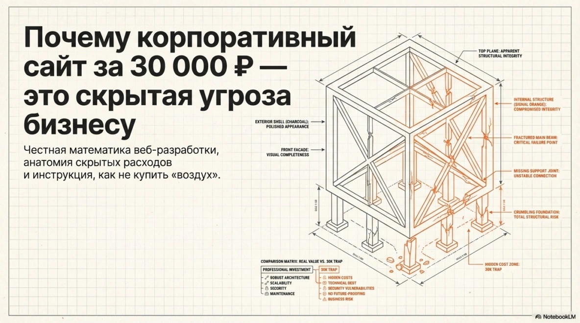 Почему сайт за 30 000 ₽ — это головная боль